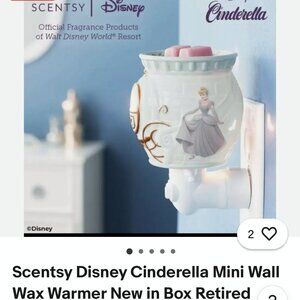 DISNEY WORLD CINDERELLA MINI WARMER BY SCENTSY PRINCESS FAIRY TALE HOME FRAGRANC